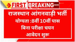 Rajasthan Anganwadi 55 Recruitment